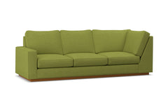 Harper Left Arm Corner Sofa :: Leg Finish: Pecan / Configuration: LAF - Chaise on the Left