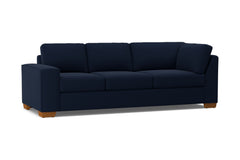 Melrose Left Arm Corner Sofa :: Leg Finish: Pecan / Configuration: LAF - Chaise on the Left