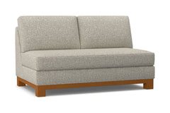 Avalon Armless Loveseat :: Leg Finish: Pecan