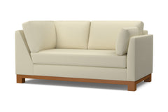 Avalon Right Arm Corner Apt Size Sofa :: Leg Finish: Pecan / Configuration: RAF - Chaise on the Right