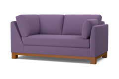 Avalon Right Arm Corner Apt Size Sofa :: Leg Finish: Pecan / Configuration: RAF - Chaise on the Right