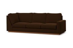 Harper Right Arm Corner Sofa :: Leg Finish: Pecan / Configuration: RAF - Chaise on the Right