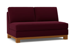 Avalon Armless Loveseat :: Leg Finish: Pecan