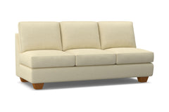 Catalina Armless Sofa :: Leg Finish: Pecan