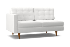 Logan Left Arm Apartment Size Sofa :: Leg Finish: Pecan / Configuration: LAF - Chaise on the Left