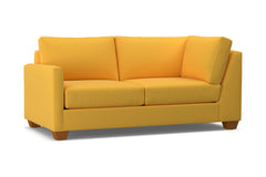 Tuxedo Left Arm Corner Apt Size Sofa :: Leg Finish: Pecan / Configuration: LAF - Chaise on the Left