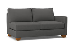 Tuxedo Right Arm Apartment Size Sofa :: Leg Finish: Pecan / Configuration: RAF - Chaise on the Right