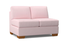 Melrose Armless Loveseat :: Leg Finish: Pecan