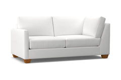 Tuxedo Left Arm Corner Apt Size Sofa :: Leg Finish: Pecan / Configuration: LAF - Chaise on the Left