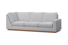 Harper Right Arm Corner Sofa :: Leg Finish: Pecan / Configuration: RAF - Chaise on the Right