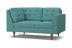 Logan Right Arm Corner Loveseat :: Leg Finish: Pecan / Configuration: RAF - Chaise on the Right