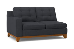Brentwood Left Arm Loveseat :: Leg Finish: Pecan / Configuration: LAF - Chaise on the Left