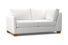 Tuxedo Left Arm Corner Loveseat :: Leg Finish: Pecan / Configuration: LAF - Chaise on the Left