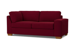 Melrose Right Arm Corner Apt Size Sofa :: Leg Finish: Pecan / Configuration: RAF - Chaise on the Right