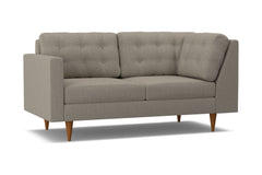 Logan Left Arm Corner Apt Size Sofa :: Leg Finish: Pecan / Configuration: LAF - Chaise on the Left