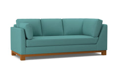 Avalon Left Arm Corner Sofa :: Leg Finish: Pecan / Configuration: LAF - Chaise on the Left