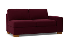 Melrose Right Arm Apartment Size Sofa :: Leg Finish: Pecan / Configuration: RAF - Chaise on the Right