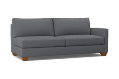 Tuxedo Right Arm Sofa :: Leg Finish: Pecan / Configuration: RAF - Chaise on the Right