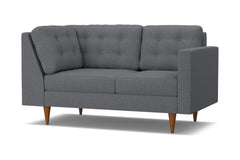 Logan Right Arm Corner Loveseat :: Leg Finish: Pecan / Configuration: RAF - Chaise on the Right