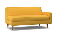 Monroe Right Arm Apartment Size Sofa :: Leg Finish: Pecan / Configuration: RAF - Chaise on the Right