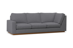 Harper Left Arm Corner Sofa :: Leg Finish: Pecan / Configuration: LAF - Chaise on the Left