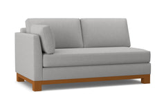 Avalon Left Arm Apartment Size Sofa :: Leg Finish: Pecan / Configuration: LAF - Chaise on the Left