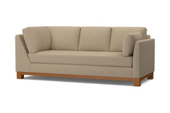 Avalon Right Arm Corner Sofa :: Leg Finish: Pecan / Configuration: RAF - Chaise on the Right