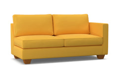 Catalina Right Arm Apartment Size Sofa :: Leg Finish: Pecan / Configuration: RAF - Chaise on the Right
