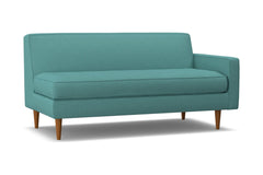 Monroe Right Arm Apartment Size Sofa :: Leg Finish: Pecan / Configuration: RAF - Chaise on the Right