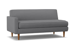 Monroe Left Arm Apartment Size Sofa :: Leg Finish: Pecan / Configuration: LAF - Chaise on the Left