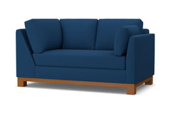 Avalon Right Arm Corner Loveseat :: Leg Finish: Pecan / Configuration: RAF - Chaise on the Right