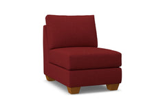 Tuxedo Armless Chair :: Leg Finish: Pecan