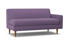 Monroe Right Arm Apartment Size Sofa :: Leg Finish: Pecan / Configuration: RAF - Chaise on the Right