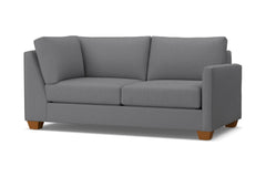 Tuxedo Right Arm Corner Apt Size Sofa :: Leg Finish: Pecan / Configuration: RAF - Chaise on the Right