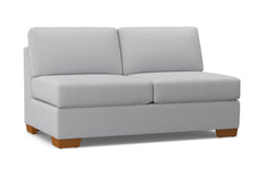 Melrose Armless Apartment Size Sofa :: Leg Finish: Pecan