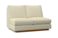 Harper Armless Loveseat :: Leg Finish: Pecan