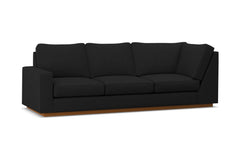 Harper Left Arm Corner Sofa :: Leg Finish: Pecan / Configuration: LAF - Chaise on the Left