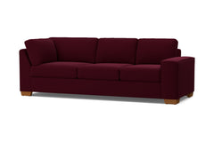 Melrose Right Arm Corner Sofa :: Leg Finish: Pecan / Configuration: RAF - Chaise on the Right