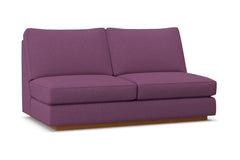 Harper Armless Apartment Size Sofa :: Leg Finish: Pecan