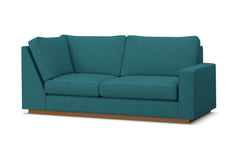 Harper Right Arm Corner Apt Size Sofa :: Leg Finish: Pecan / Configuration: RAF - Chaise on the Right