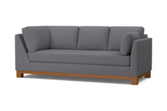 Avalon Right Arm Corner Sofa :: Leg Finish: Pecan / Configuration: RAF - Chaise on the Right