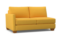 Tuxedo Left Arm Apartment Size Sofa :: Leg Finish: Pecan / Configuration: LAF - Chaise on the Left