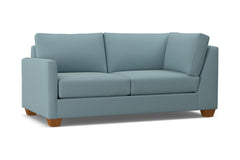 Tuxedo Left Arm Corner Apt Size Sofa :: Leg Finish: Pecan / Configuration: LAF - Chaise on the Left