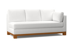 Avalon Right Arm Sofa :: Leg Finish: Pecan / Configuration: RAF - Chaise on the Right