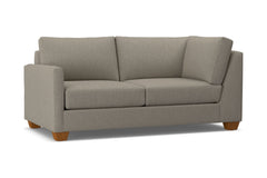 Tuxedo Left Arm Corner Apt Size Sofa :: Leg Finish: Pecan / Configuration: LAF - Chaise on the Left