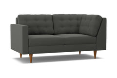 Logan Left Arm Corner Apt Size Sofa :: Leg Finish: Pecan / Configuration: LAF - Chaise on the Left