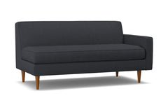 Monroe Right Arm Apartment Size Sofa :: Leg Finish: Pecan / Configuration: RAF - Chaise on the Right