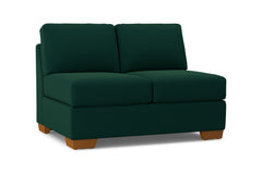 Melrose Armless Loveseat :: Leg Finish: Pecan