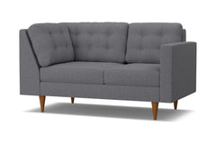 Logan Right Arm Corner Loveseat :: Leg Finish: Pecan / Configuration: RAF - Chaise on the Right