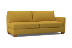 Tuxedo Right Arm Sofa :: Leg Finish: Pecan / Configuration: RAF - Chaise on the Right